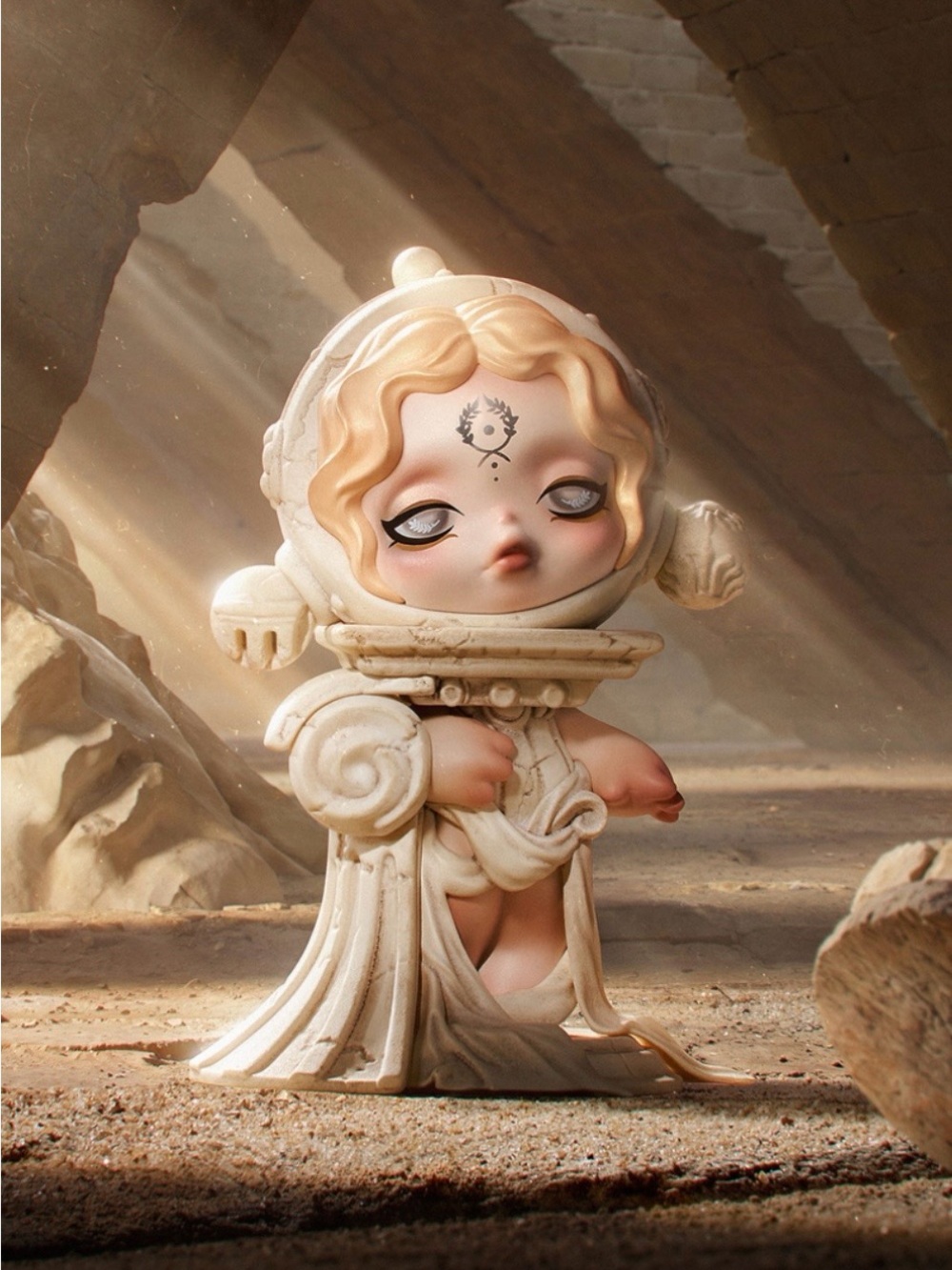 SKULLPANDA WHERE TIME DWELLS Series Figures - Colonnade Contemplation